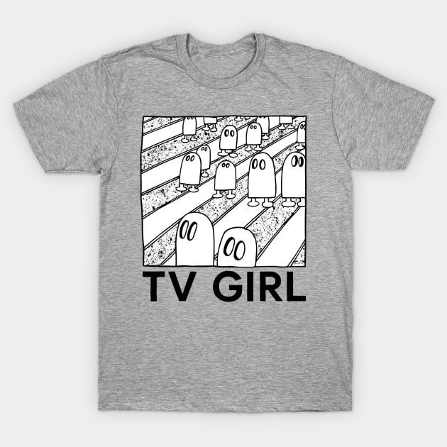 tv girl • • Original Fan Art Design T-Shirt by unknown_pleasures